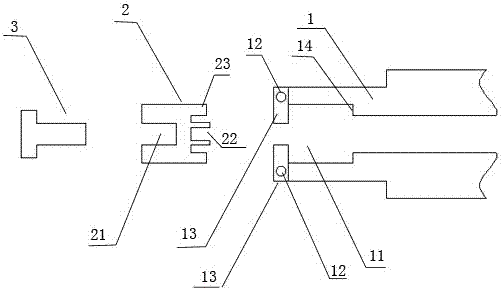 A connection structure of laser reflector mounting seat