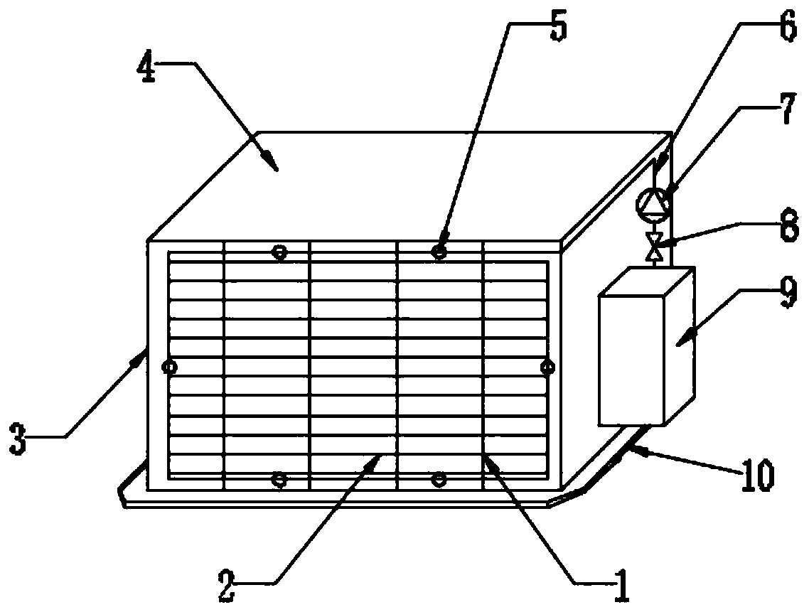 Self-frost-inhibition heat exchanger using condense substances