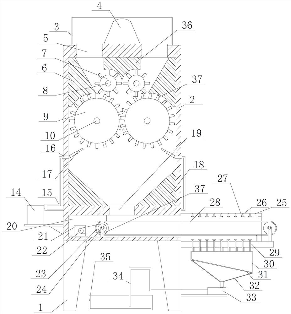 Coal briquette crusher for coal mine