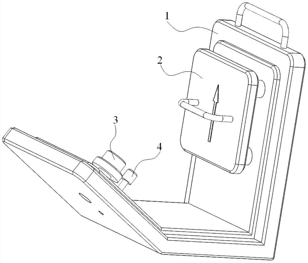 A gearbox support foot detection device