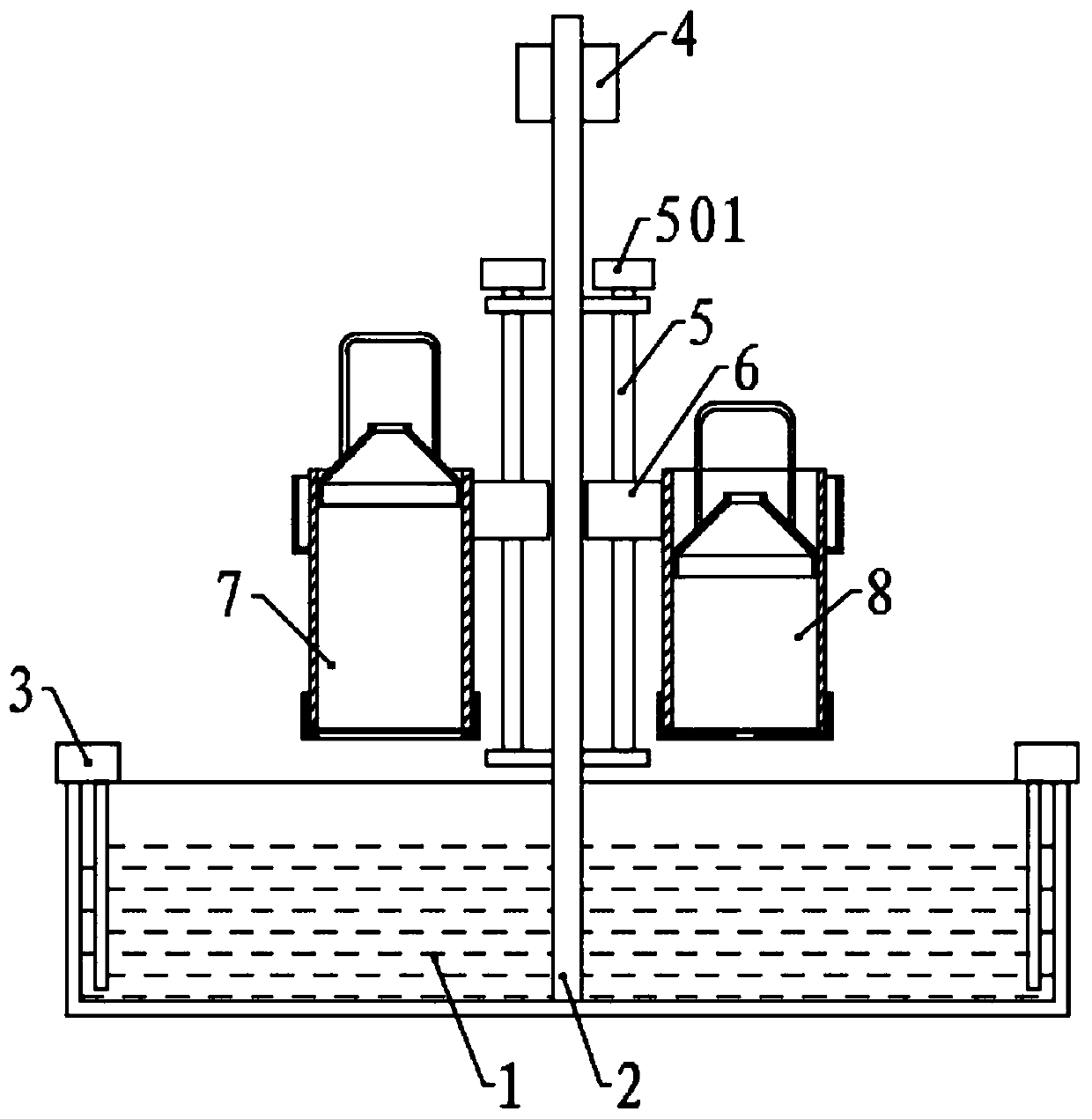 Method and special device for measuring crymodynia behavior differences of different mice