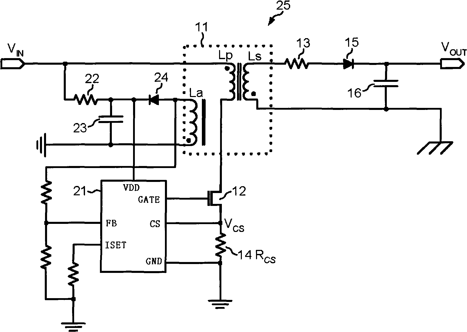 Primory feedback controller implementing high precision constant current output and method thereof