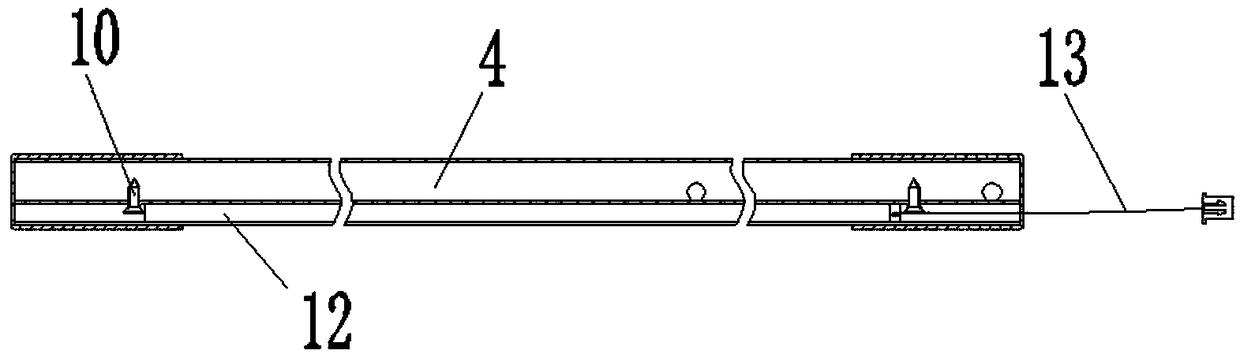 Light umbrella with light guiding strips