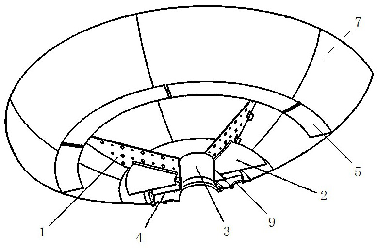 Anti-swirl and anti-collapse structure and propellant storage tank provided with same