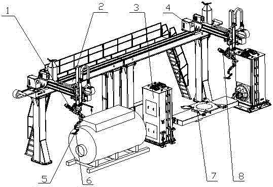 Boiler heat exchanger welding robot workstation