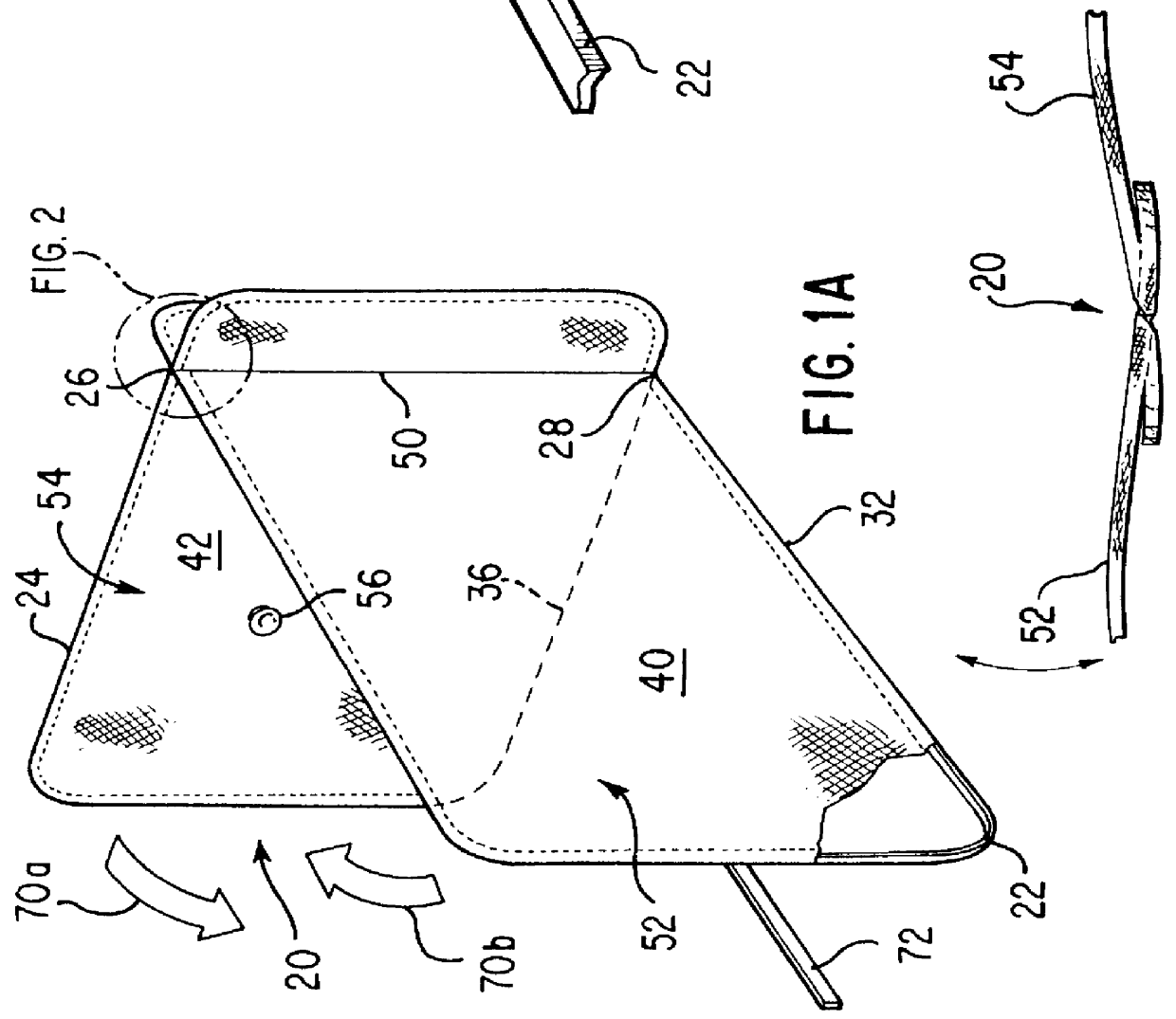 Collapsible structures having overlapping support loops