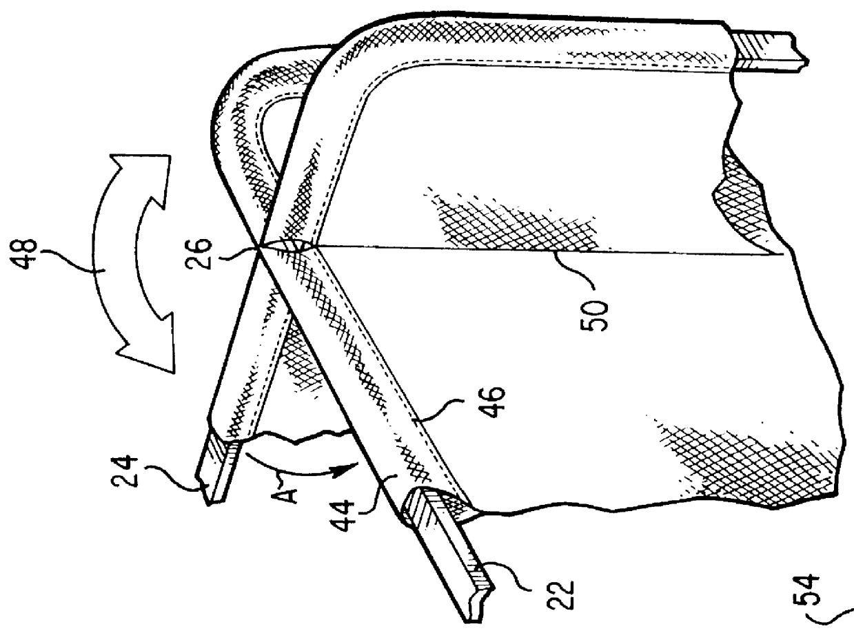 Collapsible structures having overlapping support loops