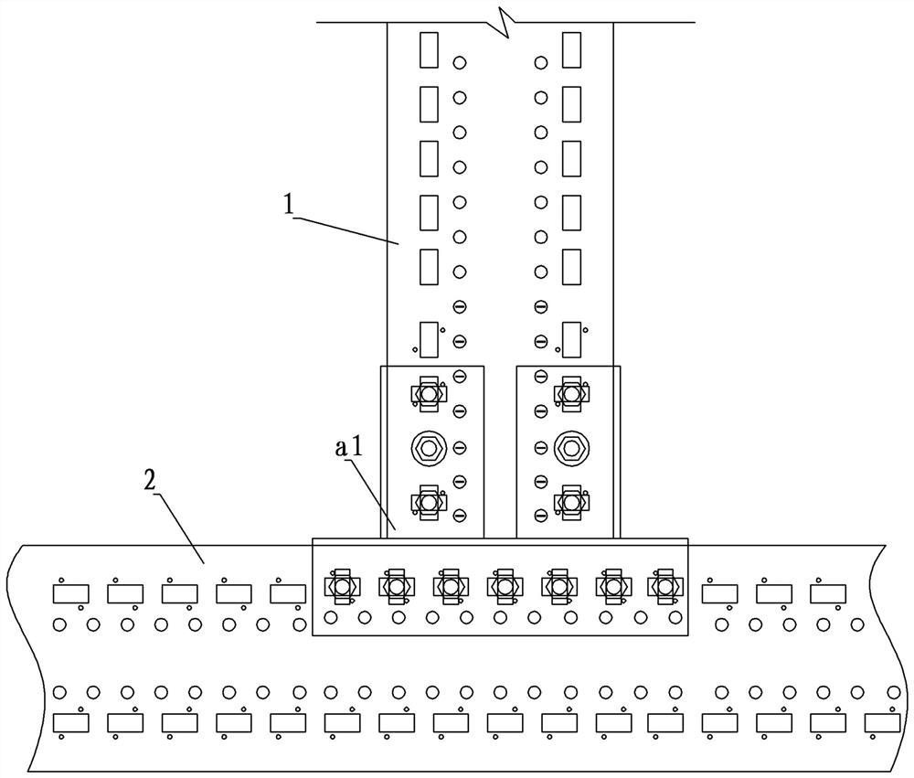 Connection structure of steel structure straw composite building components