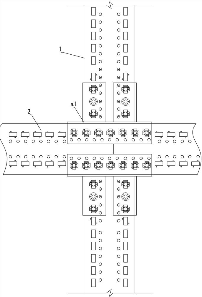 Connection structure of steel structure straw composite building components