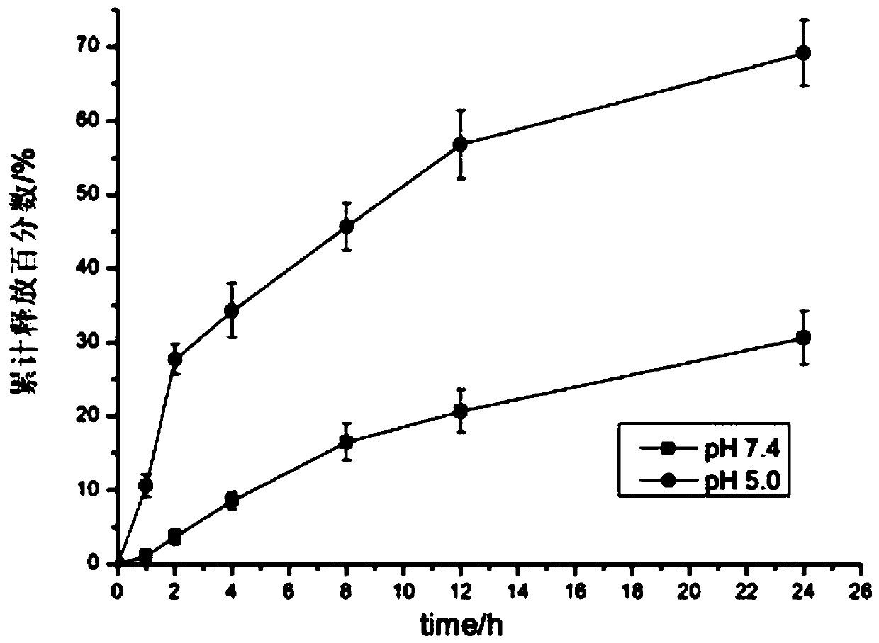 Mesoporous silica drug-loaded nanoparticle and preparation method and application thereof