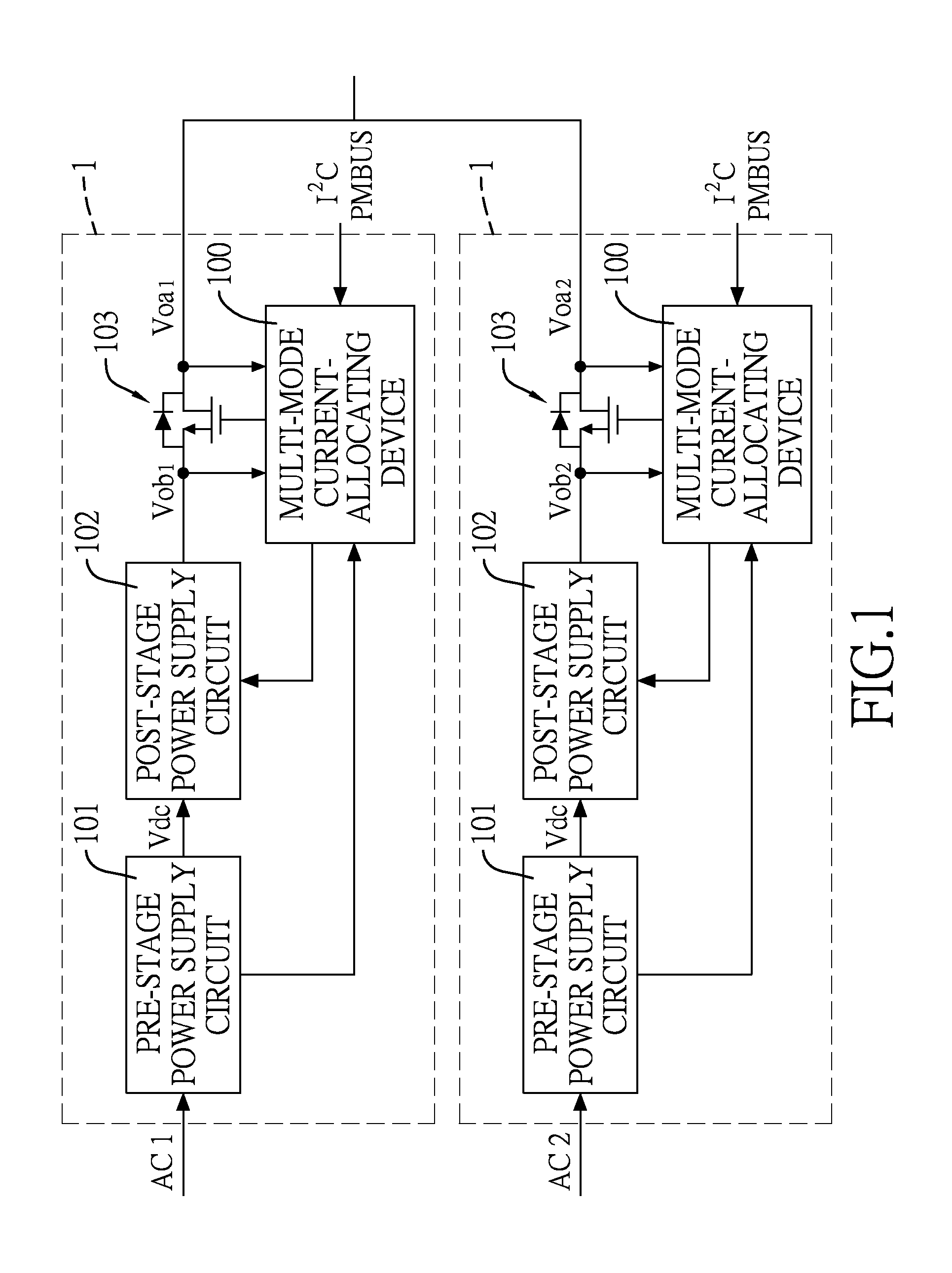 Multi-mode current-allocating device