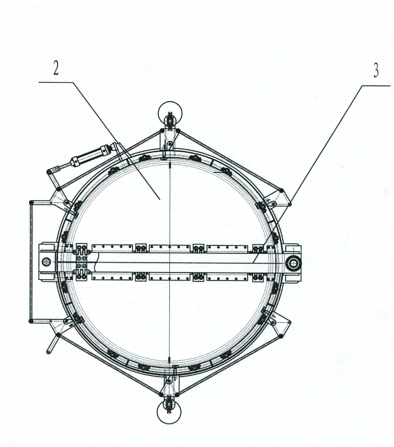 Lifting buffering self-restoring anti-explosive door of vertical shaft