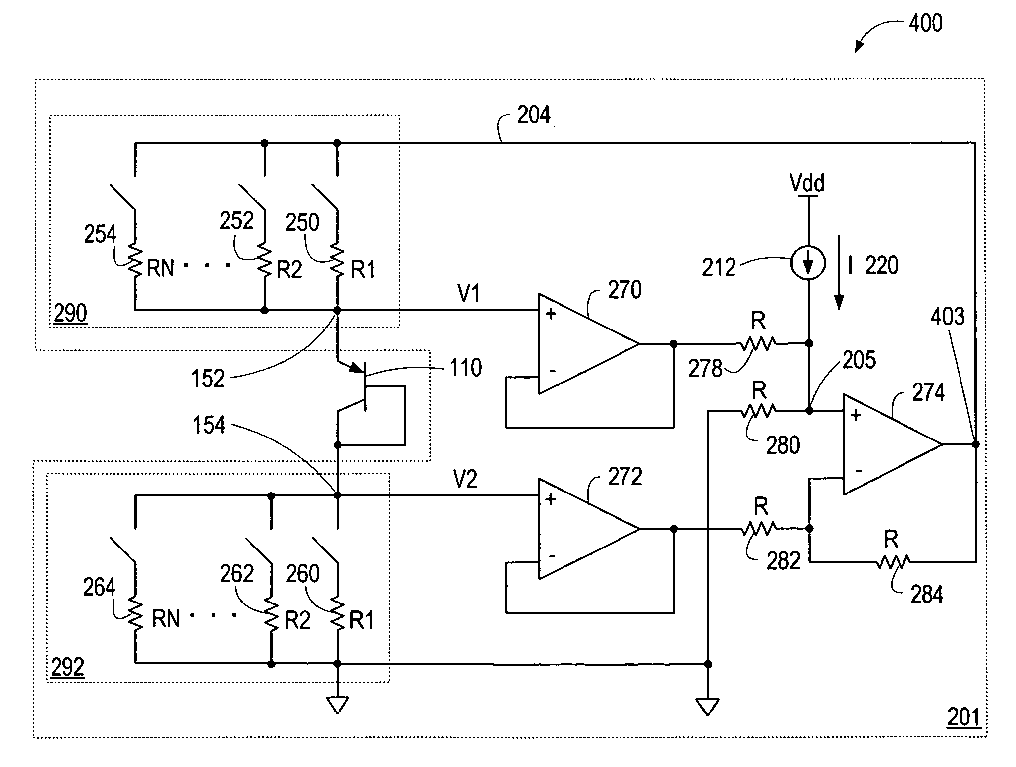 EMI rejection for temperature sensing diodes