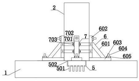 Quick connecting structure for damping type prefabricated pier and bearing platform