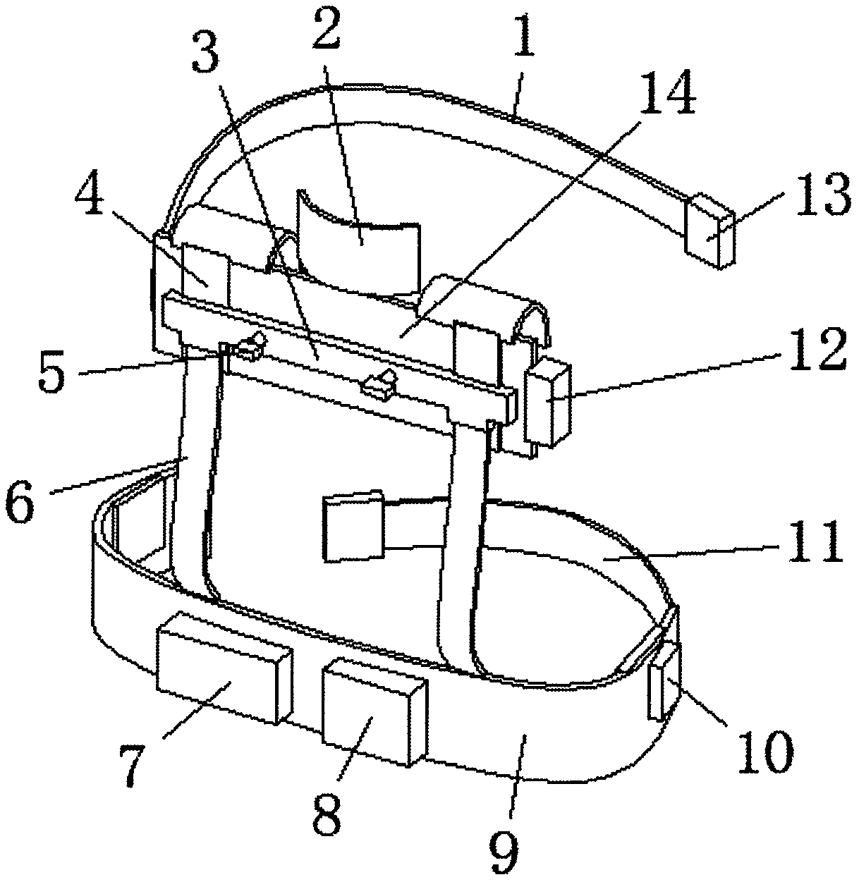 A protective device for the neck, shoulders and waist of oil field workover workers