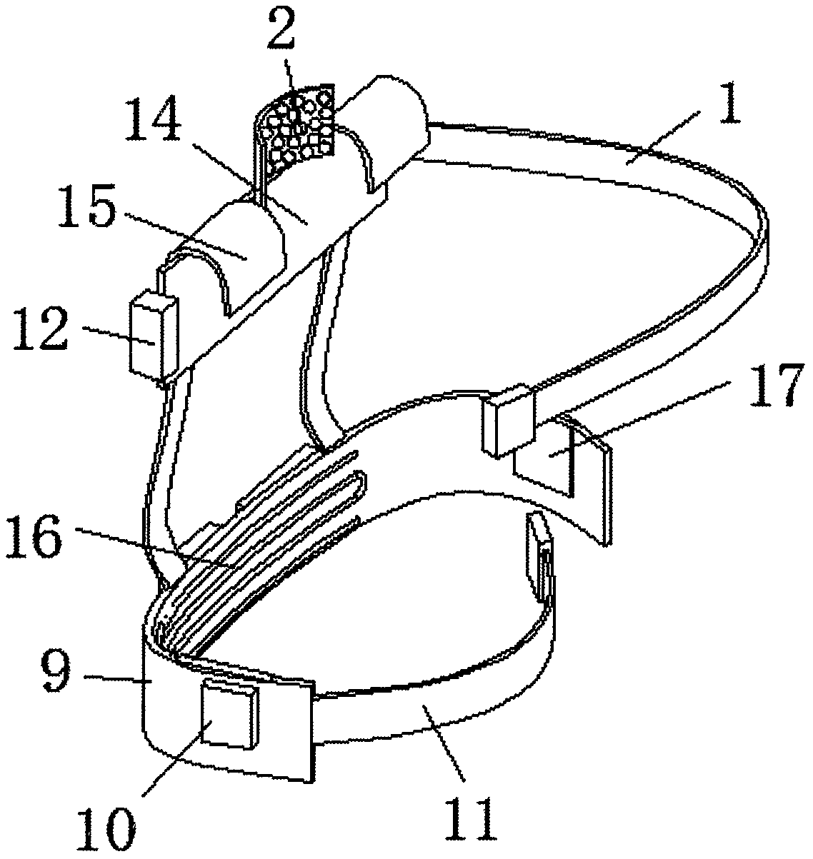 A protective device for the neck, shoulders and waist of oil field workover workers