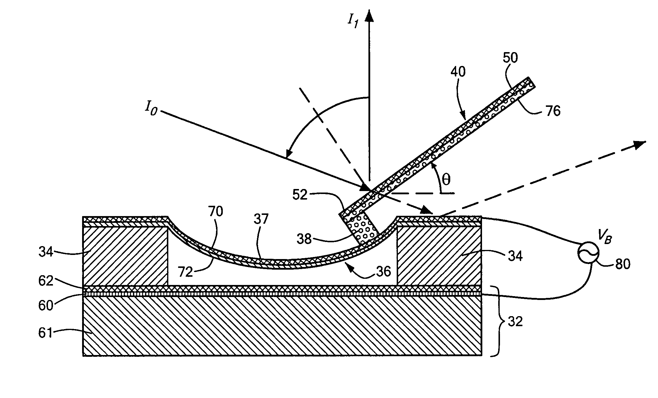 High angular deflection micro-mirror system