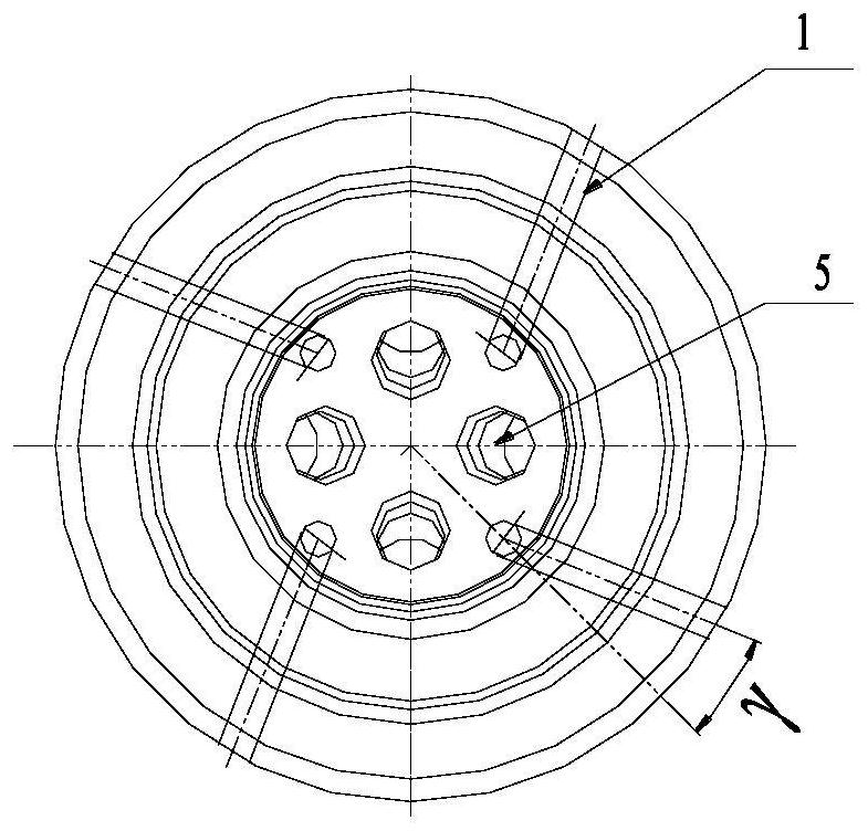 Efficient long-service-life single-runner secondary combustion oxygen lance and using method