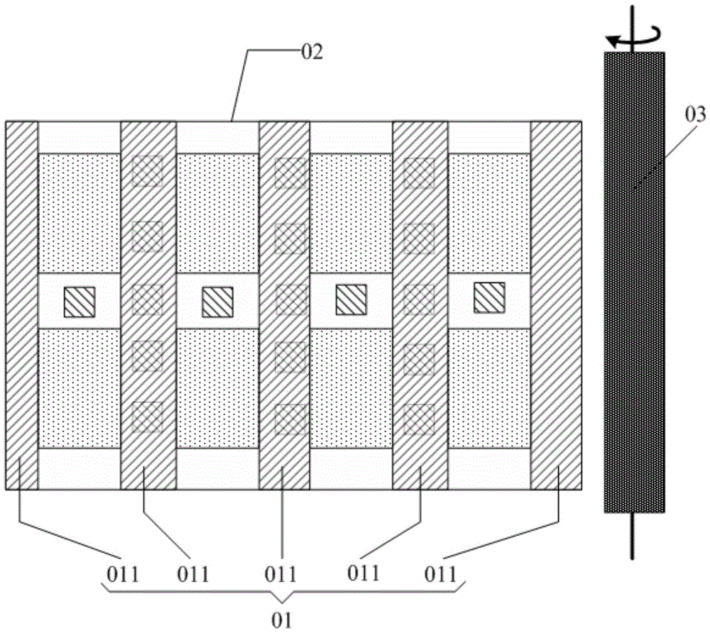 A mask plate and alignment film rubbing method