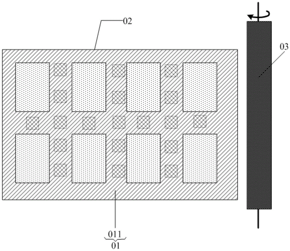 A mask plate and alignment film rubbing method