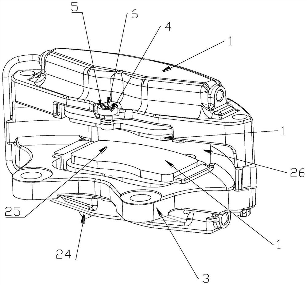 Rubber gasket type fixed caliper disc brake