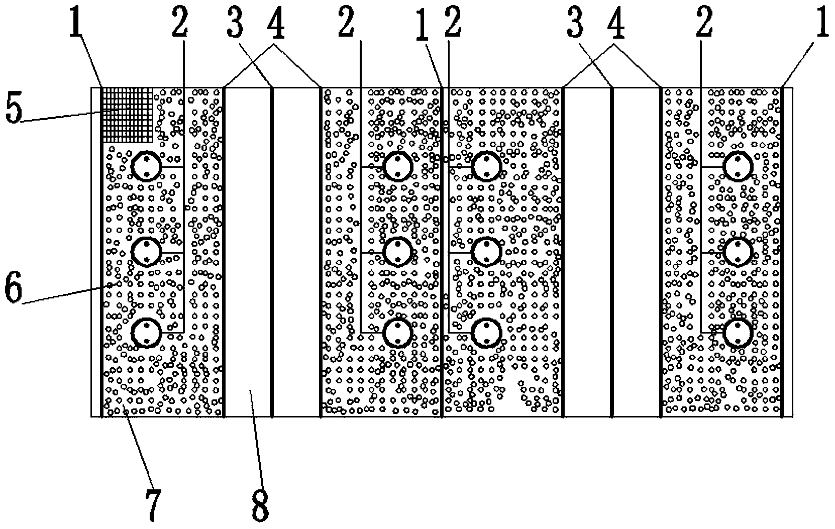 Micro-series-wound-internal circulating photoelectric catalysis oxidation wastewater treatment method