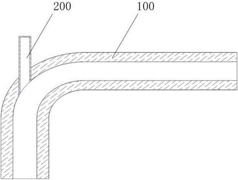 Engine air intake system wavelength pipe and engine air intake manifold