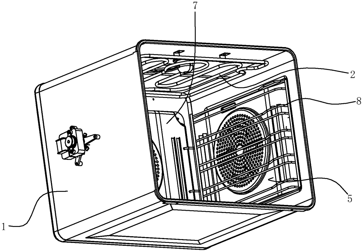 An oven liner structure