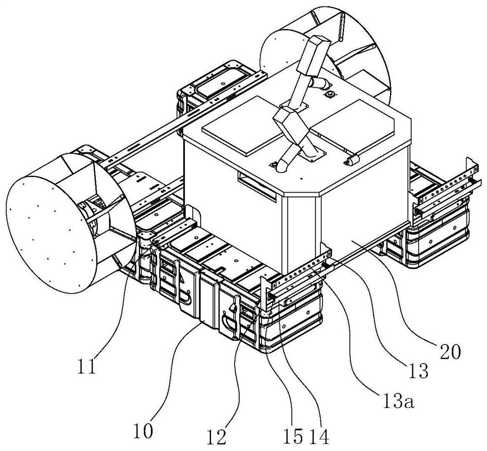 Floating type unmanned bait casting boat