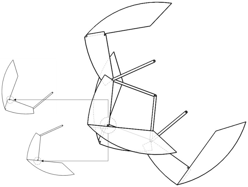 Form-variable wheel type mechanism based on 4D printing technology