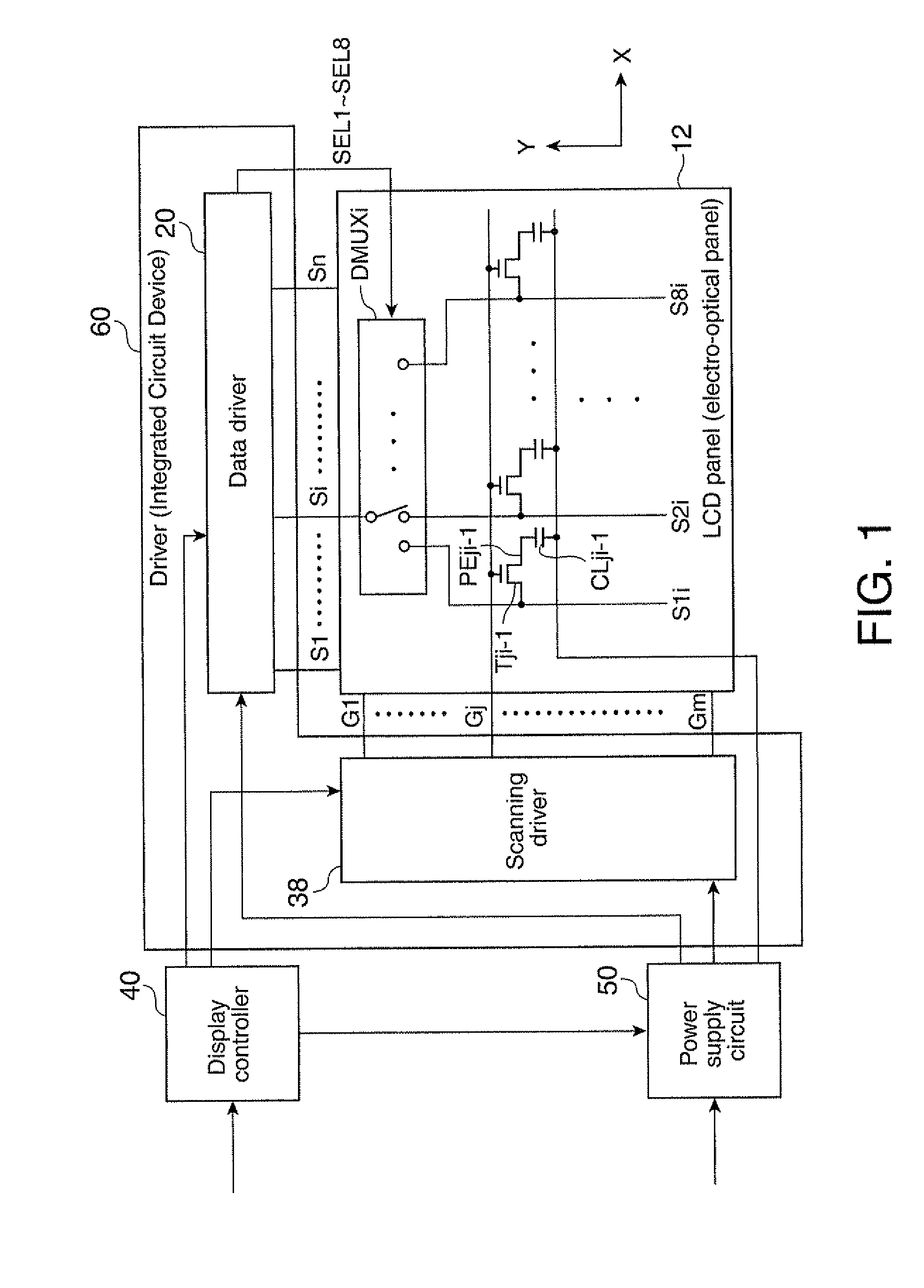 Integrated circuit device, electro optical device and electronic apparatus