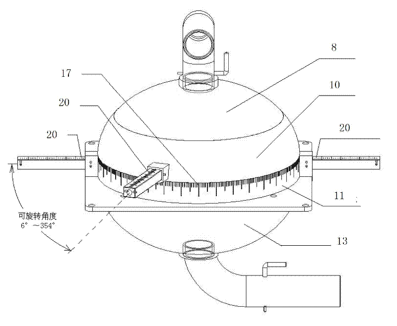 Optical smoke-sensing detection test device and test method thereof