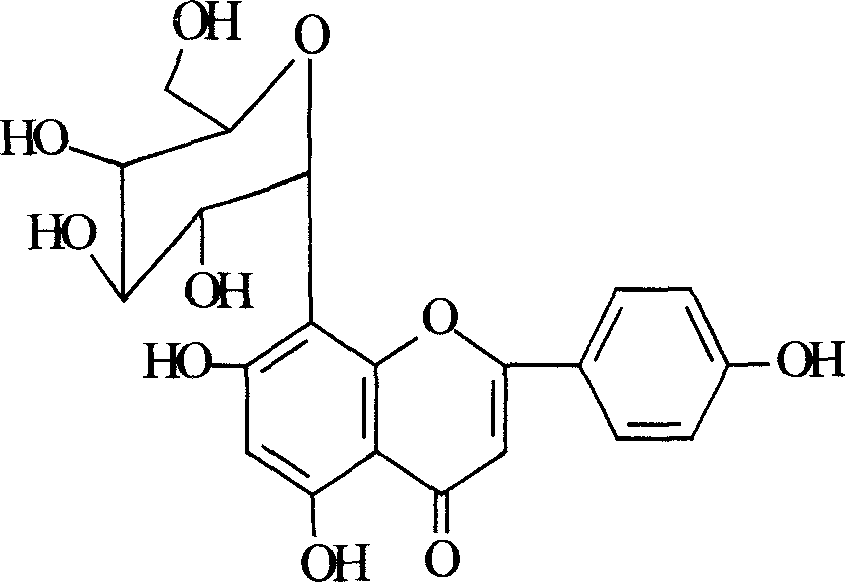 Pharmaceutical use of vitexin for anti-myocardial ischemia action