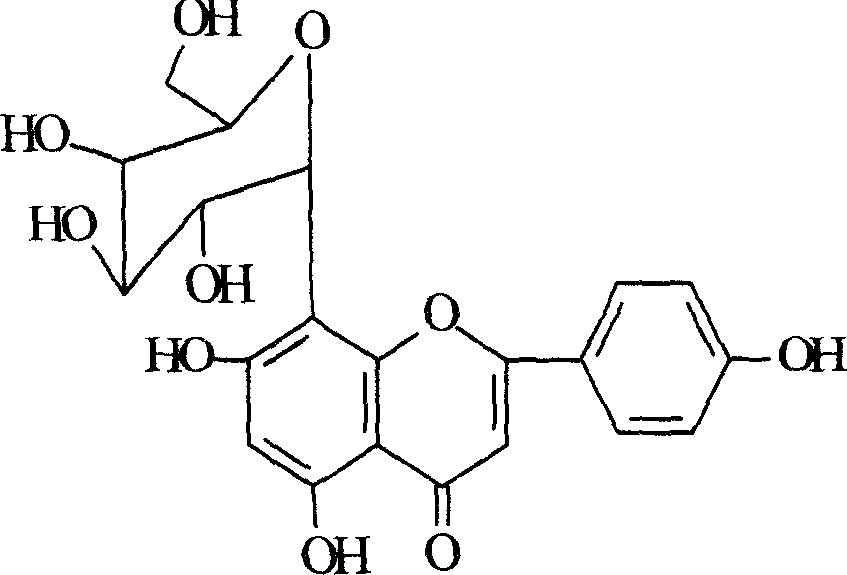 Pharmaceutical use of vitexin for anti-myocardial ischemia action