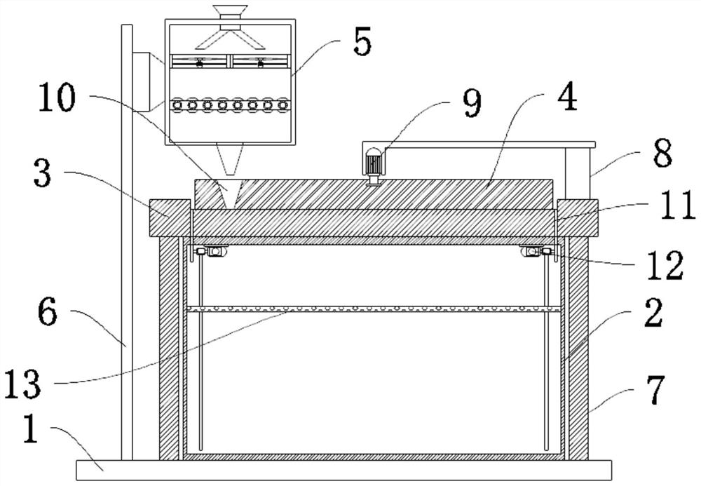 Grinding device for bean product processing