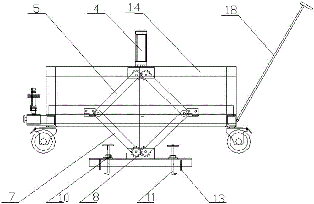 Opening device for road well lids