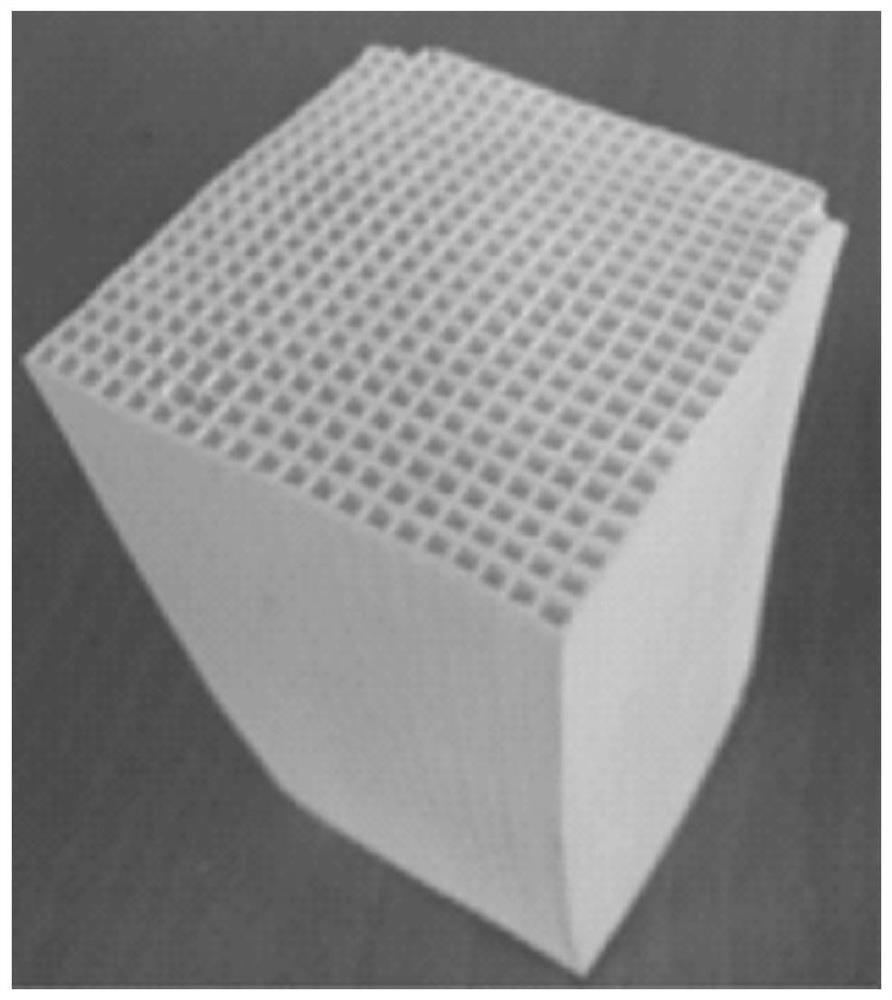 Integral honeycomb molecular sieve for purifying VOCs in zeolite adsorption runner and preparation