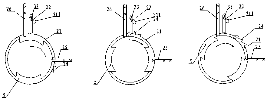 Water machine automatic in filter element popping and water way switching