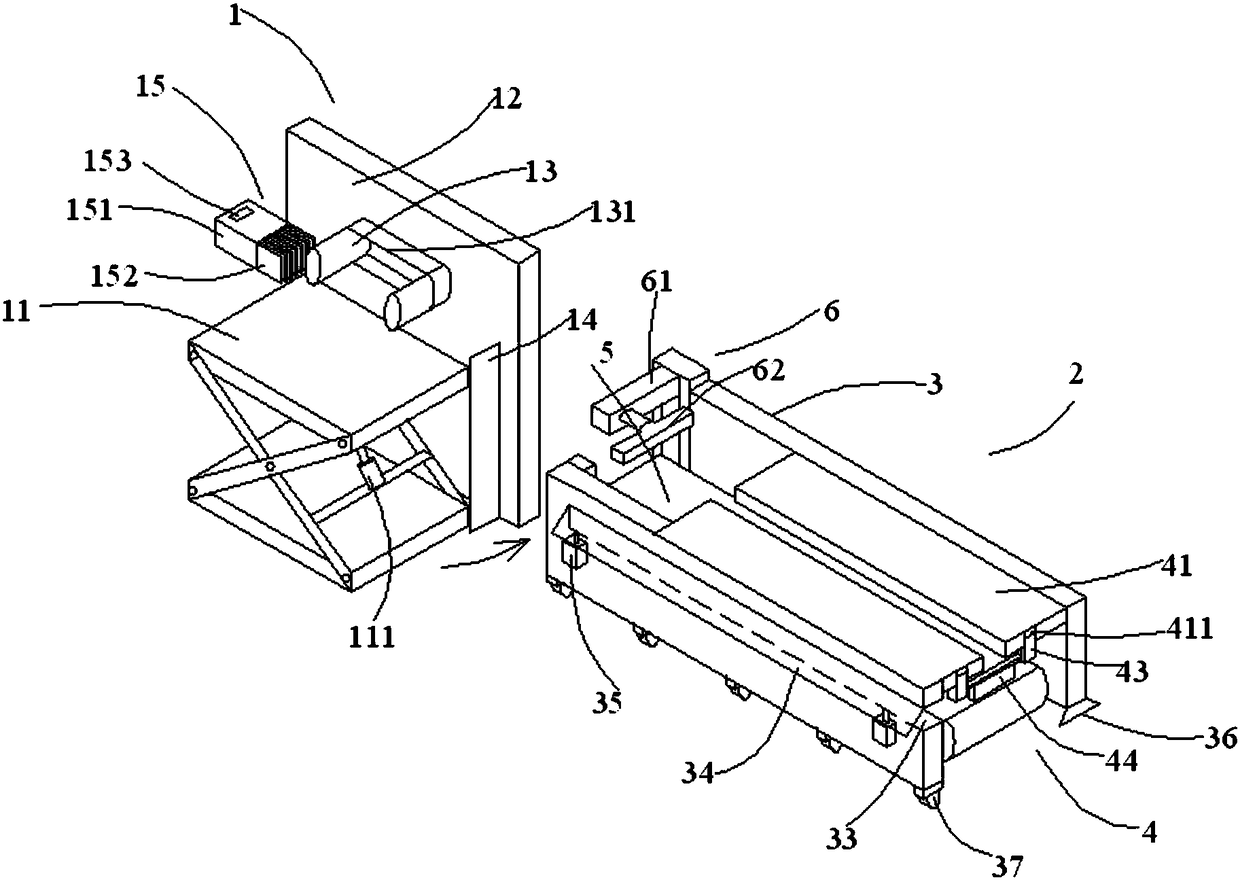 High-efficiency wedge joint board tenoning device