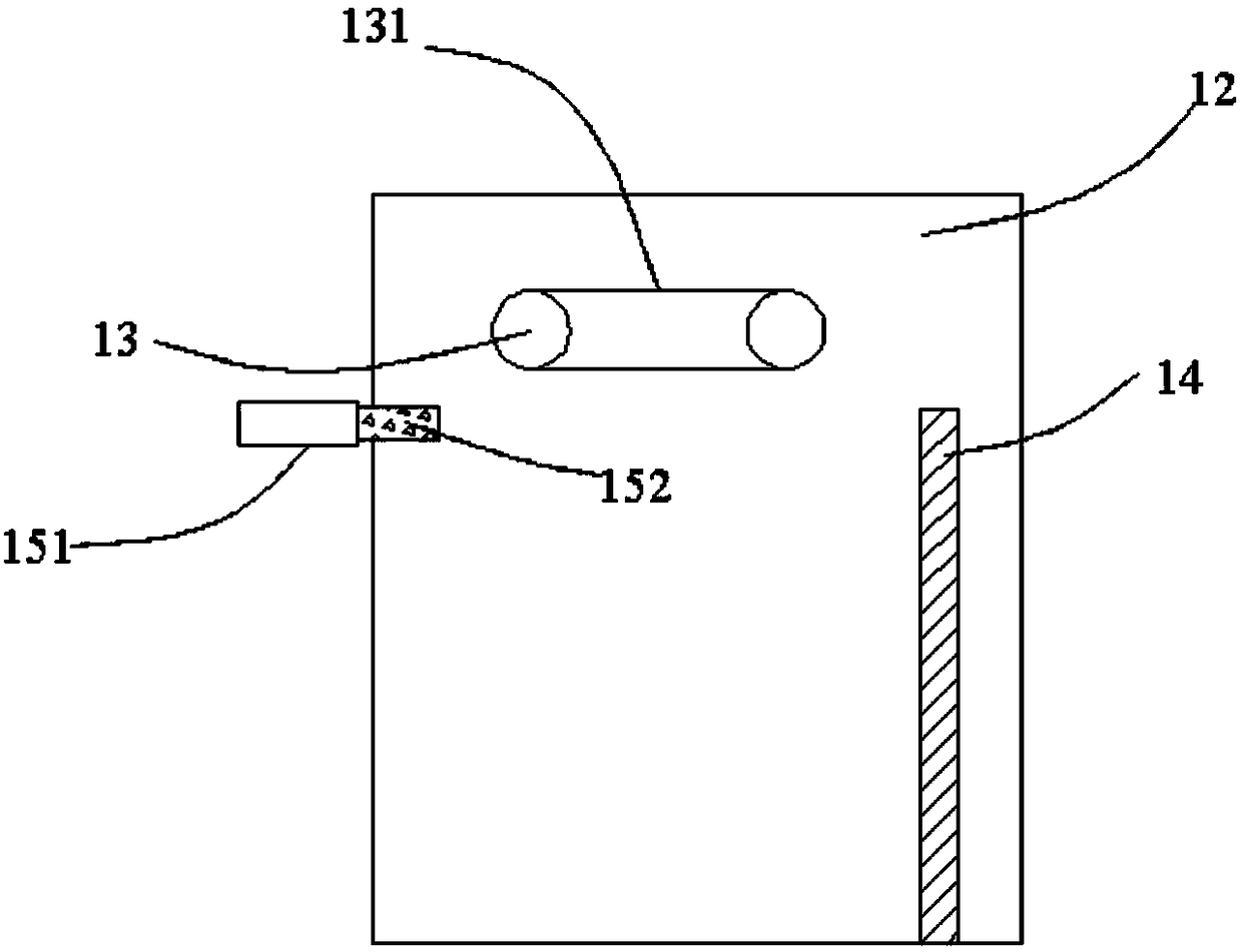 High-efficiency wedge joint board tenoning device