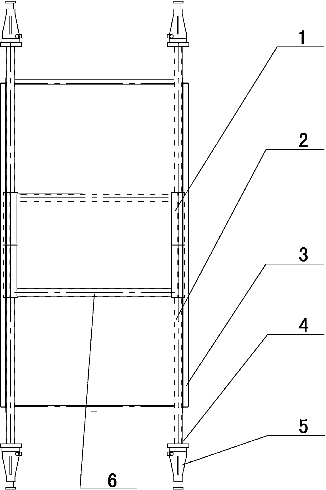 Inner support device for manufacturing penstock