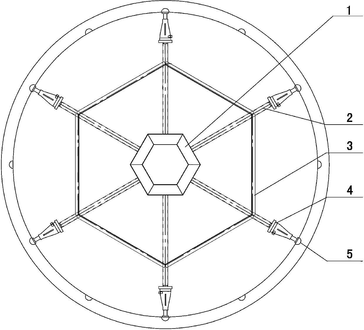 Inner support device for manufacturing penstock