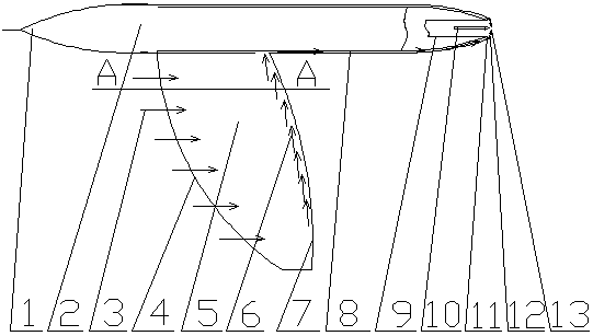 Method for improving aero-engine air injection reverse thrust efficiency