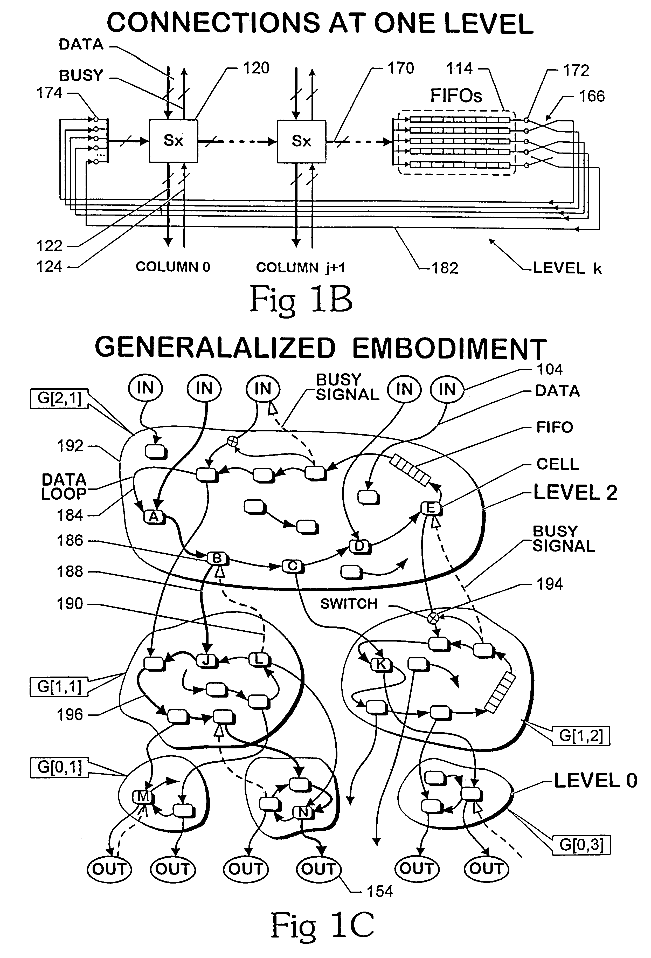 Scaleable low-latency switch for usage in an interconnect structure