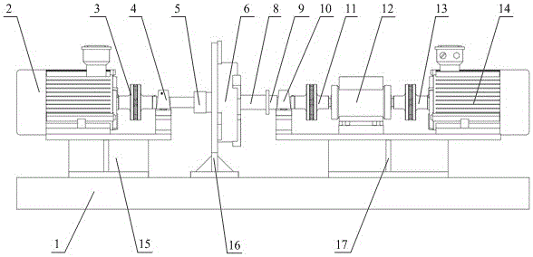 Chuck clamping type multi-specification rolling bearing fault simulation experiment platform mounted on basis of stepped shaft