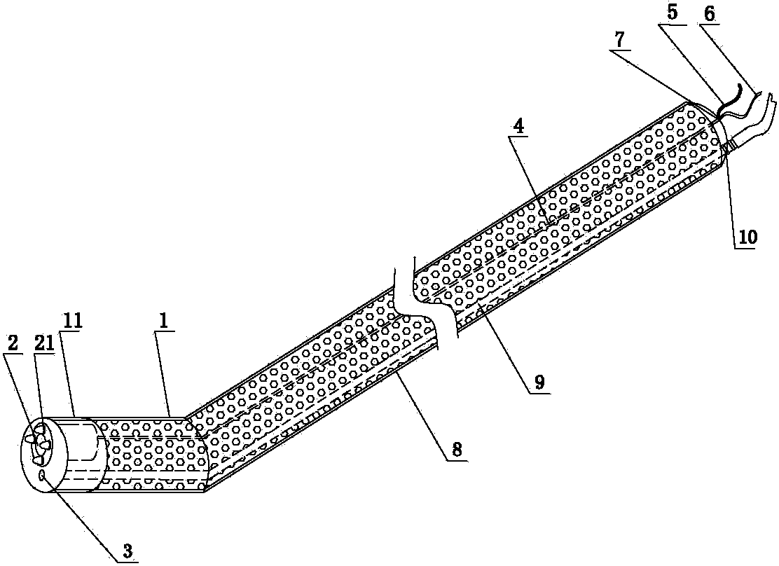 Exploring strip for exploring bile duct