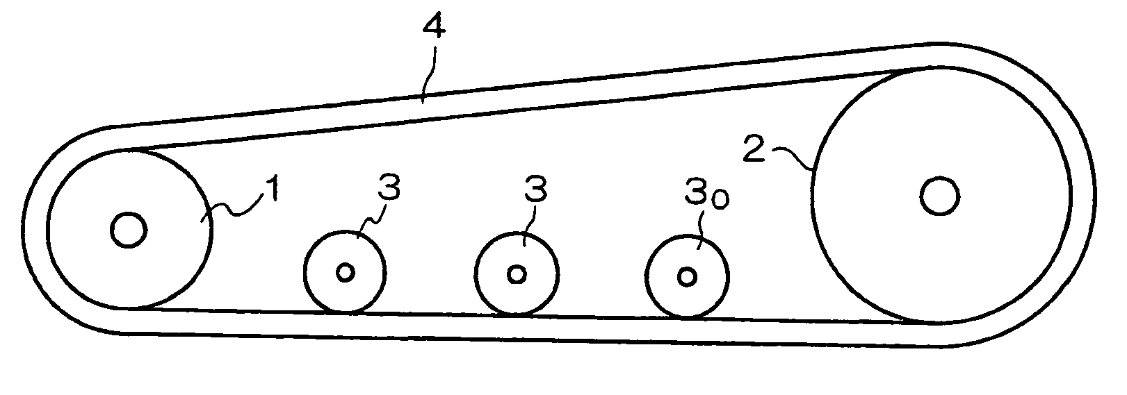 Rubber crawler traveling device