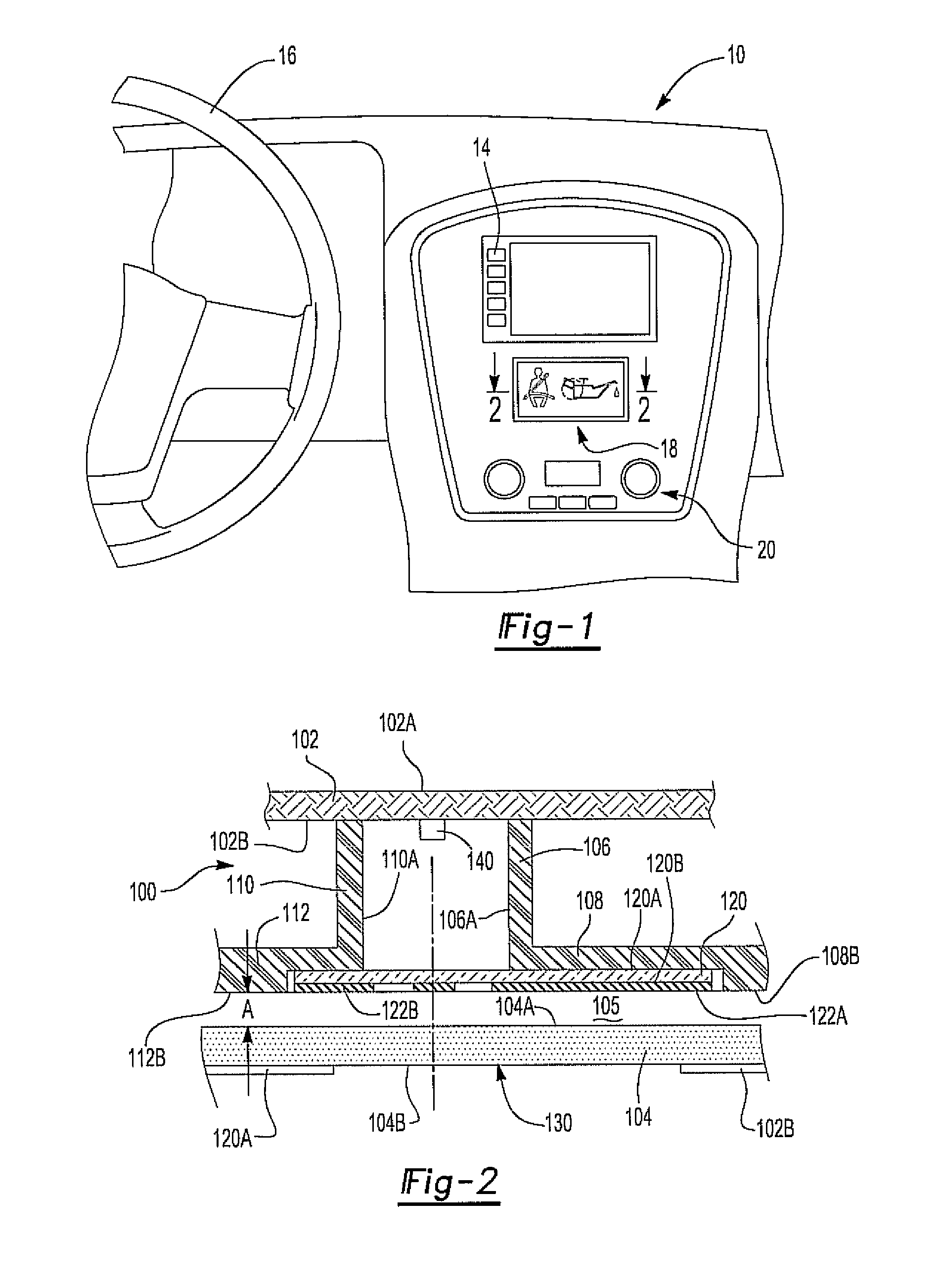 Illuminated indicator display