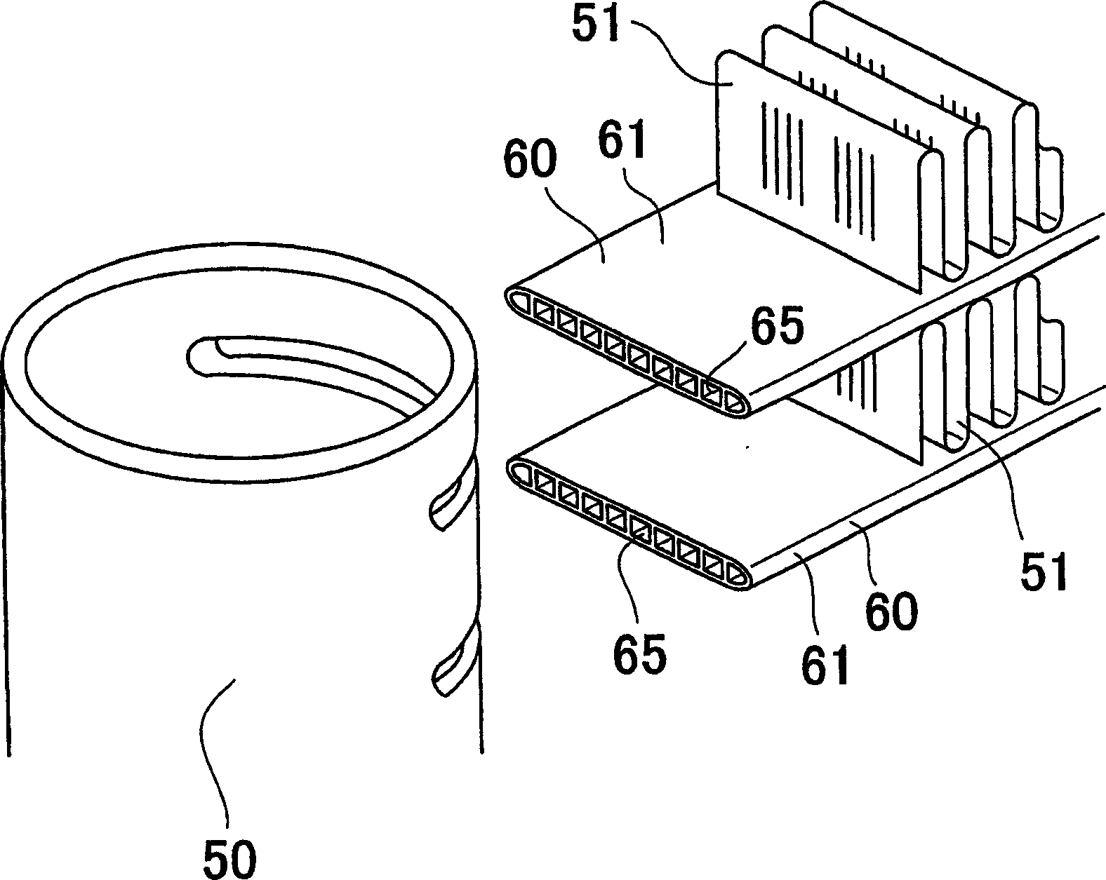 Heat exchanging tube and heat exchanger