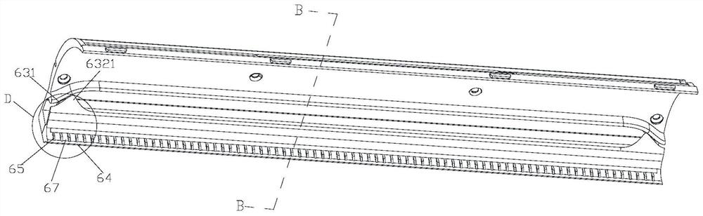 Cleaning head structure for cleaning equipment